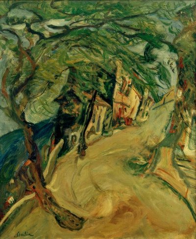 Die Straße zum Hügel von Chaim Soutine